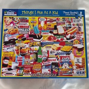 White Mountain Colorful Nostalgic Food Puzzle